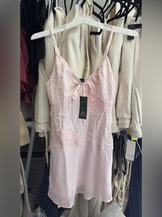 wild fable Dresses & Skirts - Women's Pink Lace-Trim Dress